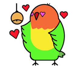 A playful parrot 2 sticker #5144304