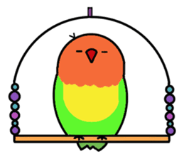 A playful parrot 2 sticker #5144306