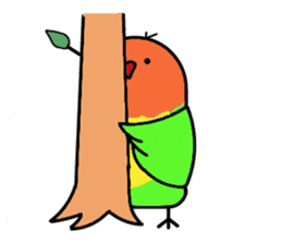 A playful parrot 2 sticker #5144313