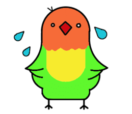 A playful parrot 2 sticker #5144315