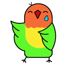 A playful parrot 2 sticker #5144316