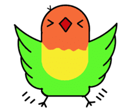 A playful parrot 2 sticker #5144317