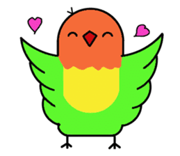 A playful parrot 2 sticker #5144320