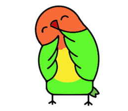 A playful parrot 2 sticker #5144321