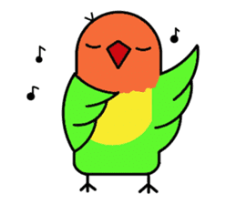 A playful parrot 2 sticker #5144322