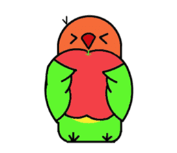 A playful parrot 2 sticker #5144323