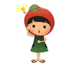 Ang Ku Kueh Girl and Friends sticker #5144405