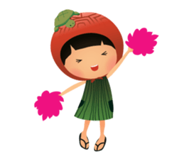 Ang Ku Kueh Girl and Friends sticker #5144406