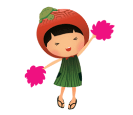 Ang Ku Kueh Girl and Friends sticker #5144406