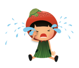 Ang Ku Kueh Girl and Friends sticker #5144408