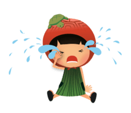 Ang Ku Kueh Girl and Friends sticker #5144408