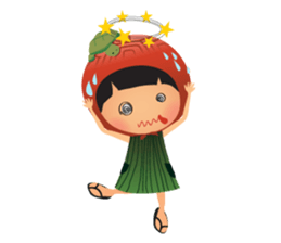 Ang Ku Kueh Girl and Friends sticker #5144411