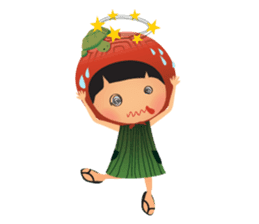 Ang Ku Kueh Girl and Friends sticker #5144411