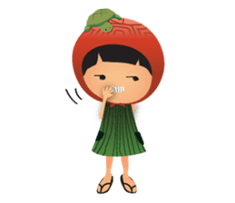 Ang Ku Kueh Girl and Friends sticker #5144413