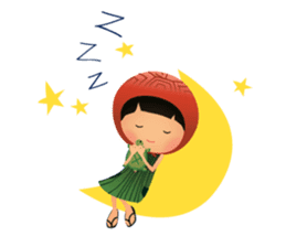 Ang Ku Kueh Girl and Friends sticker #5144415