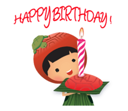 Ang Ku Kueh Girl and Friends sticker #5144416