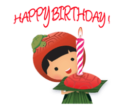 Ang Ku Kueh Girl and Friends sticker #5144416