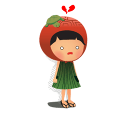 Ang Ku Kueh Girl and Friends sticker #5144418