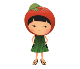 Ang Ku Kueh Girl and Friends sticker #5144419