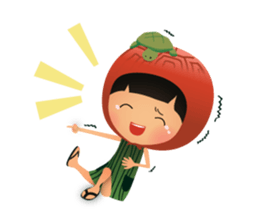 Ang Ku Kueh Girl and Friends sticker #5144420