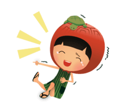 Ang Ku Kueh Girl and Friends sticker #5144420