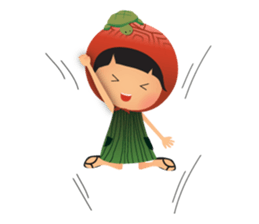 Ang Ku Kueh Girl and Friends sticker #5144424