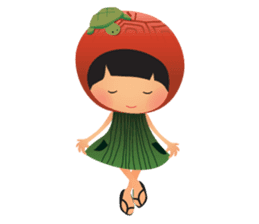 Ang Ku Kueh Girl and Friends sticker #5144426