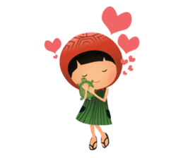 Ang Ku Kueh Girl and Friends sticker #5144428