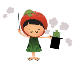 Ang Ku Kueh Girl and Friends sticker #5144430