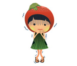 Ang Ku Kueh Girl and Friends sticker #5144432