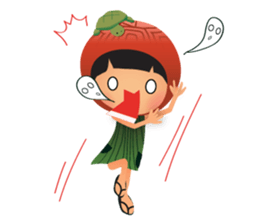 Ang Ku Kueh Girl and Friends sticker #5144433