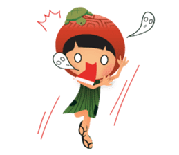 Ang Ku Kueh Girl and Friends sticker #5144433