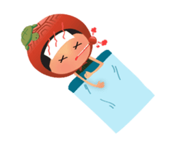 Ang Ku Kueh Girl and Friends sticker #5144435