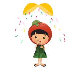 Ang Ku Kueh Girl and Friends sticker #5144440