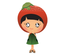 Ang Ku Kueh Girl and Friends sticker #5144443