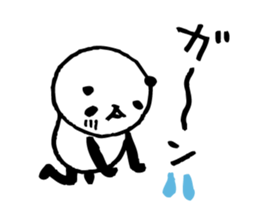Every day of a panda- I feel sad - sticker #5144716
