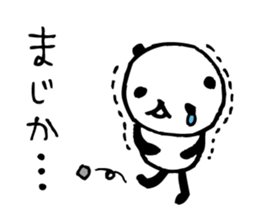 Every day of a panda- I feel sad - sticker #5144720