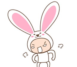 cranky rabbit sticker #5145487