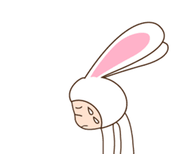 cranky rabbit sticker #5145488