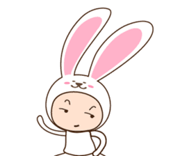 cranky rabbit sticker #5145489