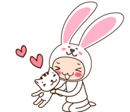 cranky rabbit sticker #5145492