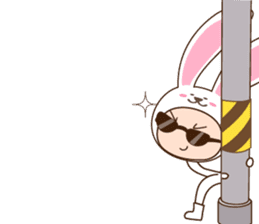 cranky rabbit sticker #5145493