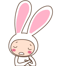 cranky rabbit sticker #5145500