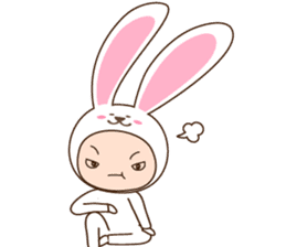 cranky rabbit sticker #5145506