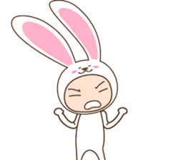 cranky rabbit sticker #5145513