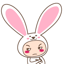 cranky rabbit sticker #5145518