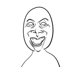 A choice! Expression of the face sticker #5146364