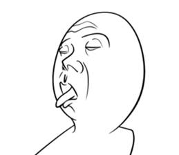 A choice! Expression of the face sticker #5146366