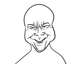 A choice! Expression of the face sticker #5146367