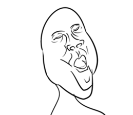 A choice! Expression of the face sticker #5146369